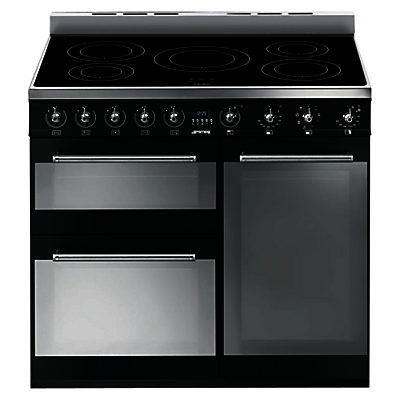Smeg SY93IBL Symphony Induction Range Cooker, Black Smeg SY93IBL Symphony Induction Range Cooker, Black